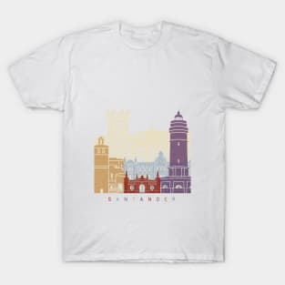 Santander skyline poster T-Shirt